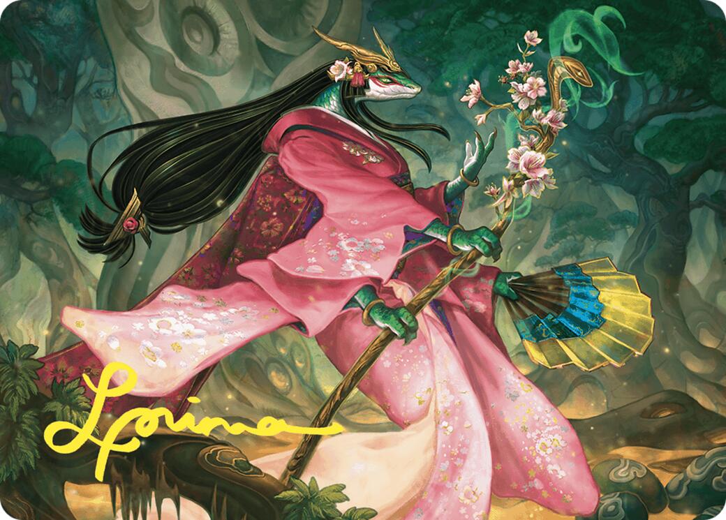 Sakiko, Mother of Summer Art Card (Gold-Stamped Signature) [Commander Masters Art Series] | Lots Moore NSW