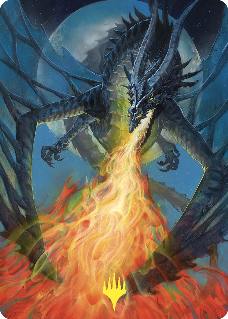 Balefire Dragon Art Card (Gold-Stamped) [Commander Masters Art Series] | Lots Moore NSW