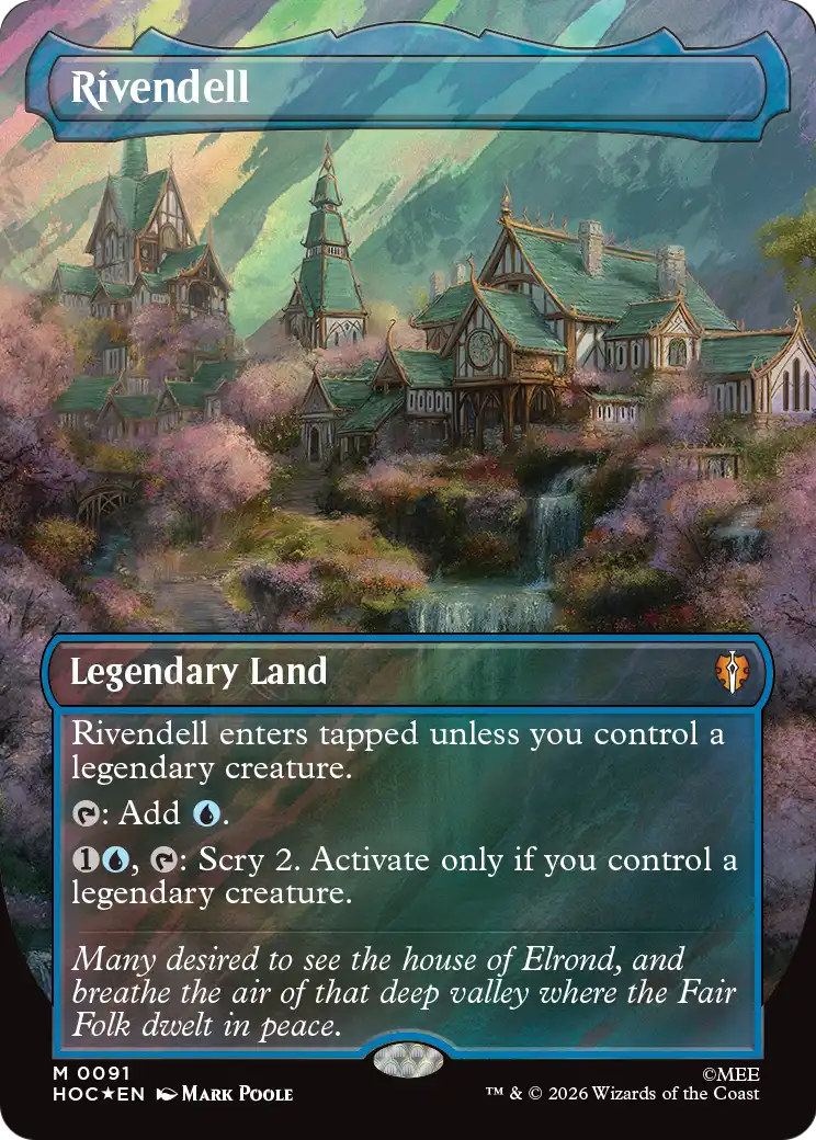 Rivendell (Borderless) (Surge Foil) [The Hobbit: Eternal-Legal] | Lots Moore NSW