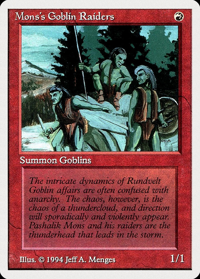 Mons's Goblin Raiders [Summer Magic / Edgar] | Lots Moore NSW