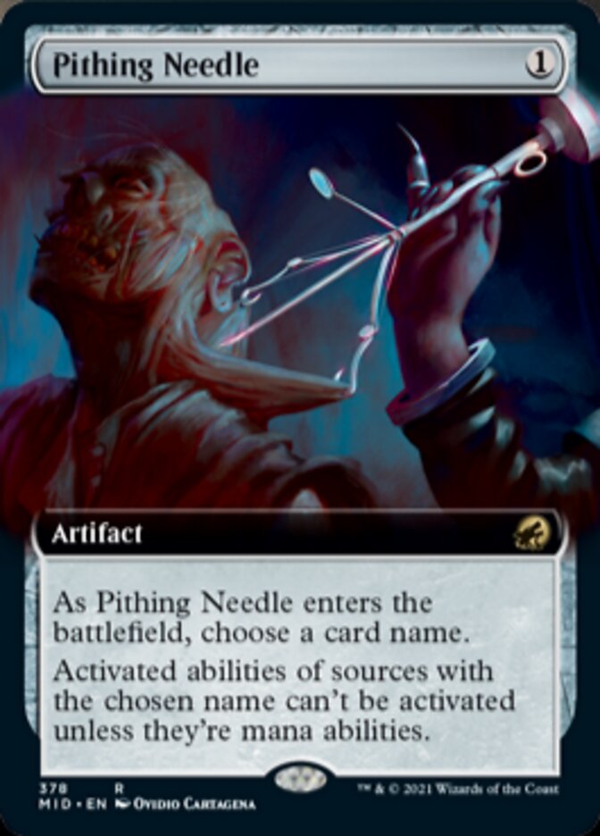 Pithing Needle (Extended Art) [Innistrad: Midnight Hunt] | Lots Moore NSW