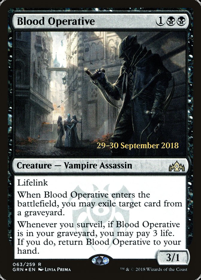 Blood Operative [Guilds of Ravnica Prerelease Promos] | Lots Moore NSW