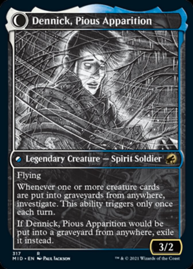 Dennick, Pious Apprentice // Dennick, Pious Apparition (Showcase Eternal Night) [Innistrad: Midnight Hunt] | Lots Moore NSW