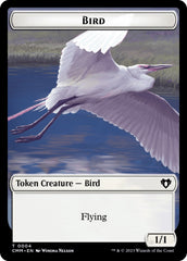 Bird // Phyrexian Myr Double-Sided Token [Commander Masters Tokens] | Lots Moore NSW