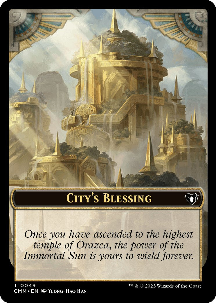 City's Blessing // Drake Double-Sided Token [Commander Masters Tokens] | Lots Moore NSW