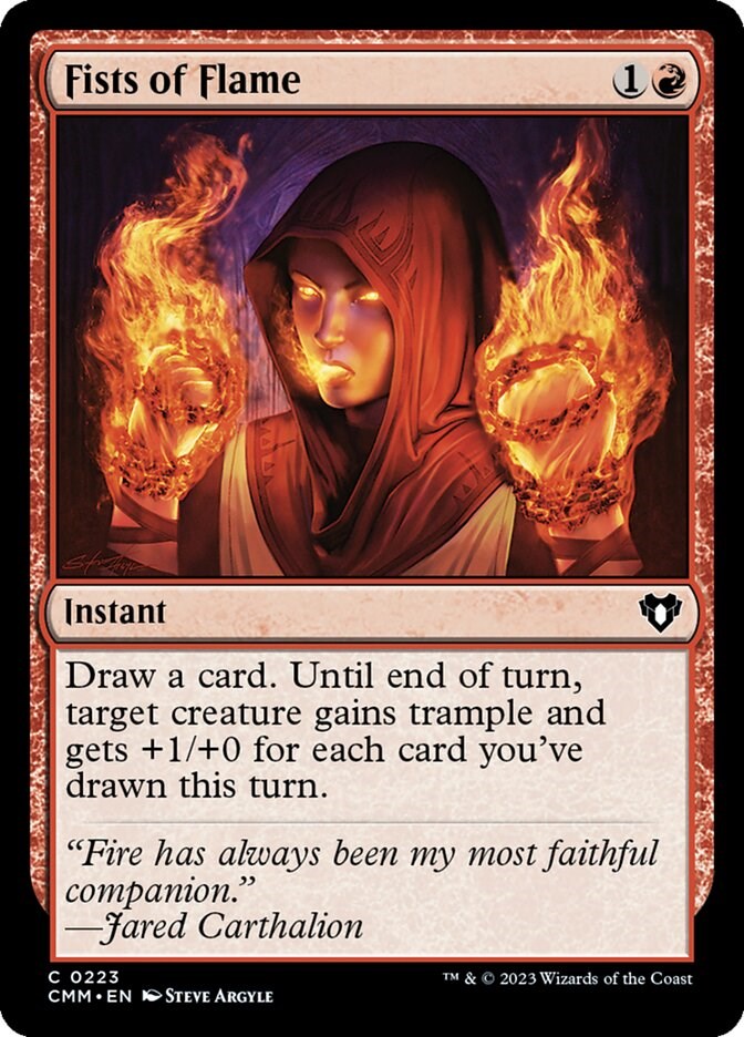 Fists of Flame [Commander Masters] | Lots Moore NSW