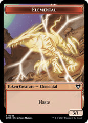 Elemental (0025) // Cat (0005) Double-Sided Token [Commander Masters Tokens] | Lots Moore NSW