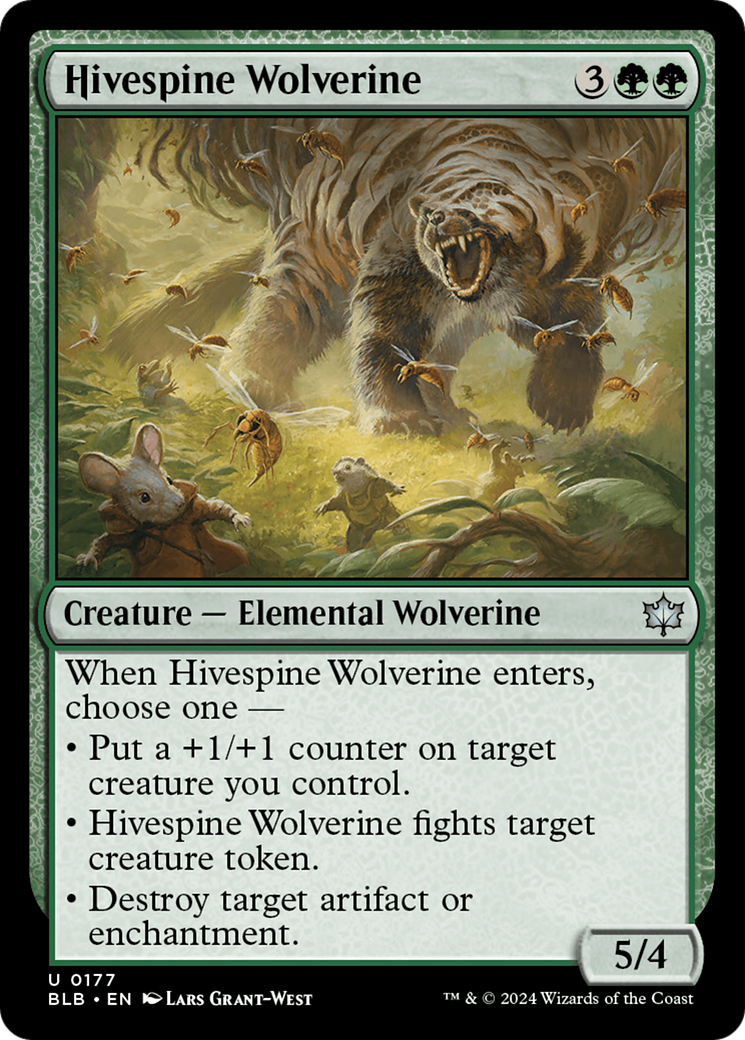 Hivespine Wolverine [Bloomburrow] | Lots Moore NSW