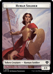 Human Soldier // Zombie (0013) Double-Sided Token [Commander Masters Tokens] | Lots Moore NSW