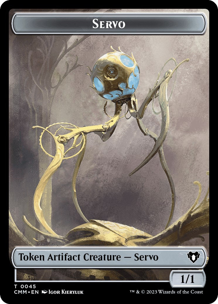 Servo // Construct (0042) Double-Sided Token [Commander Masters Tokens] | Lots Moore NSW