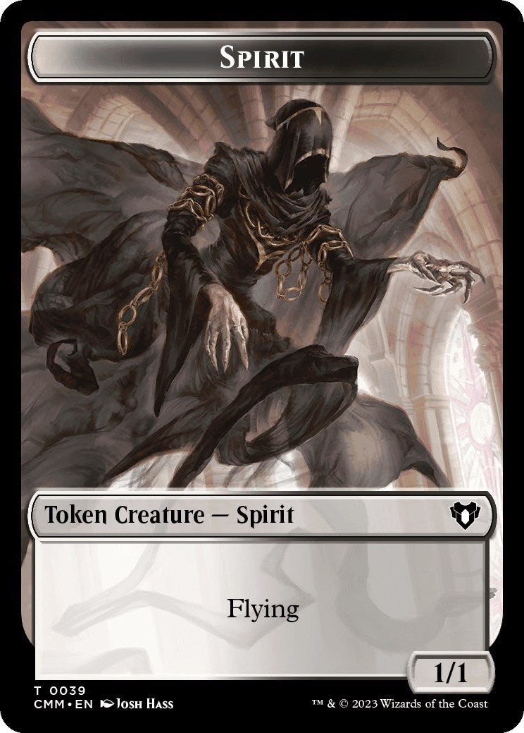 Spirit (0039) // Elephant Double-Sided Token [Commander Masters Tokens] | Lots Moore NSW