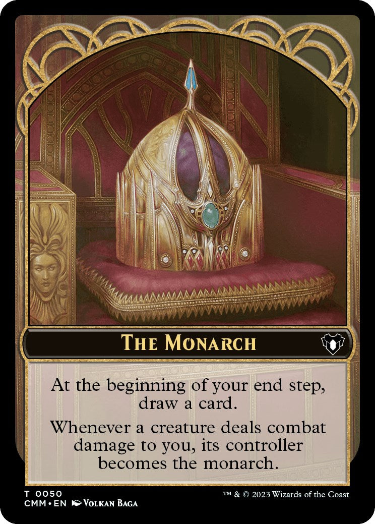 The Monarch // Dragon Egg Double-Sided Token [Commander Masters Tokens] | Lots Moore NSW