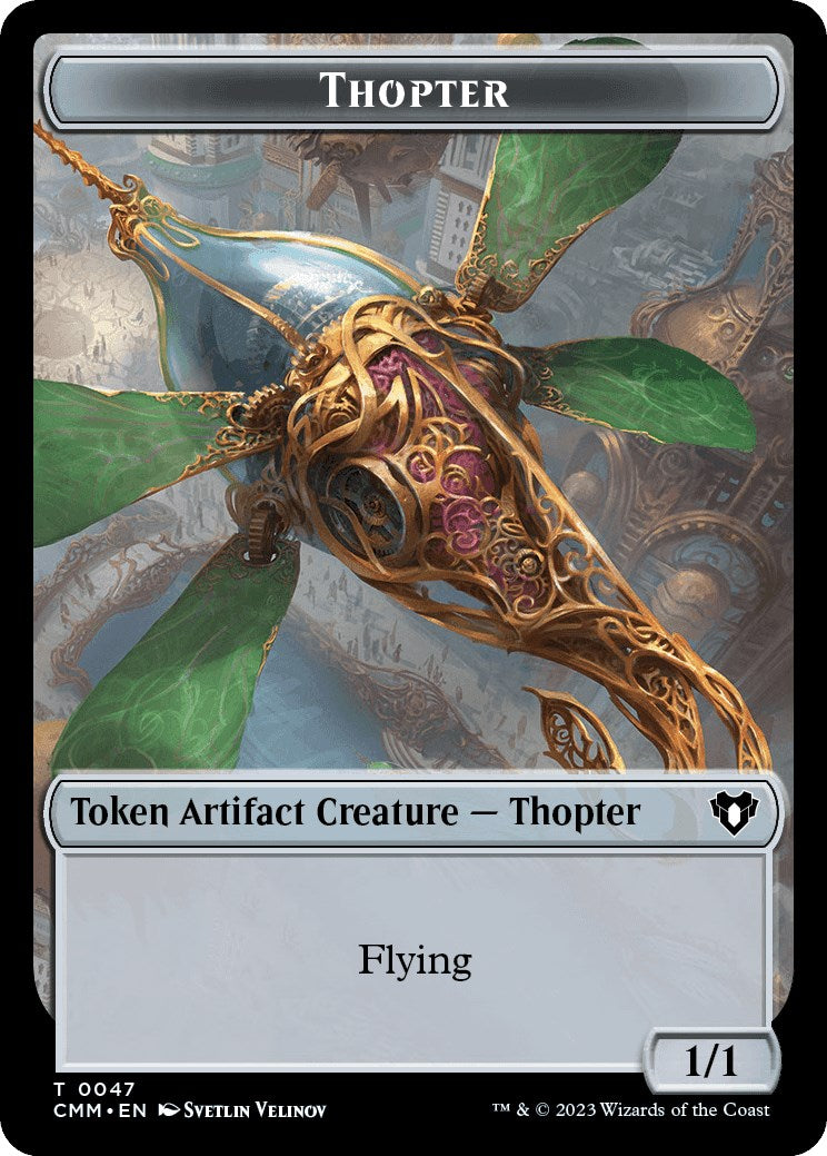 Thopter // Dragon (0021) Double-Sided Token [Commander Masters Tokens] | Lots Moore NSW