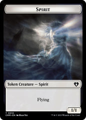 Spirit (0010) // Knight Double-Sided Token [Commander Masters Tokens] | Lots Moore NSW