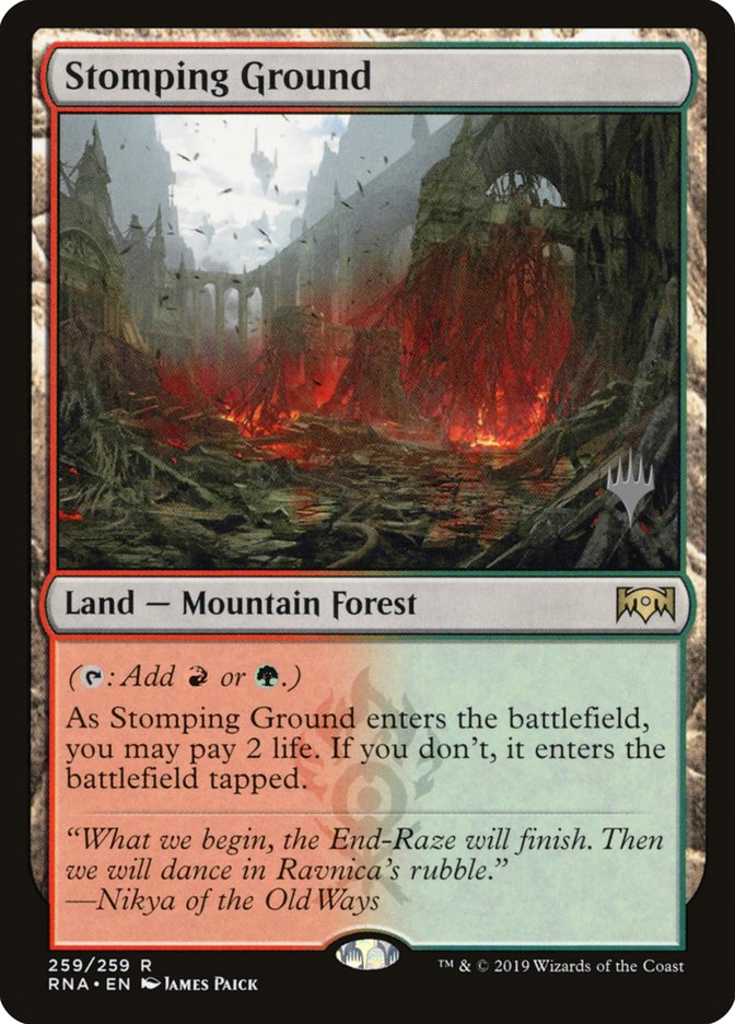 Stomping Ground (Promo Pack) [Ravnica Allegiance Promos] | Lots Moore NSW