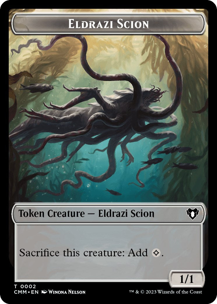 Eldrazi Scion // Dragon (0020) Double-Sided Token [Commander Masters Tokens] | Lots Moore NSW
