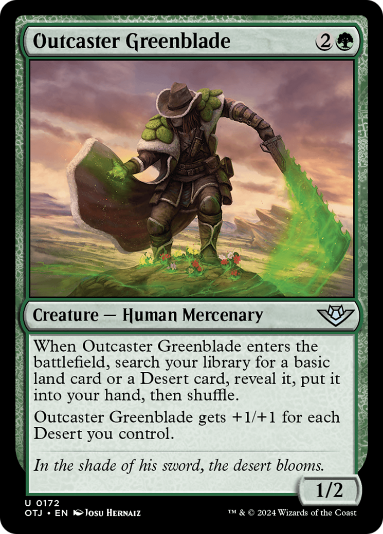 Outcaster Greenblade [Outlaws of Thunder Junction] | Lots Moore NSW