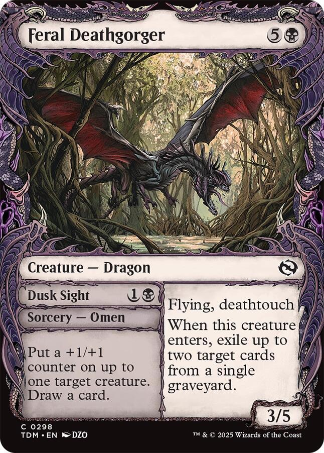 Feral Deathgorger (Showcase) [Tarkir: Dragonstorm] | Lots Moore NSW