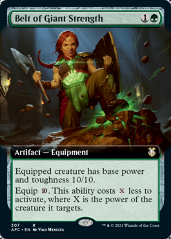 Belt of Giant Strength (Extended Art) [Dungeons & Dragons: Adventures in the Forgotten Realms Commander] | Lots Moore NSW