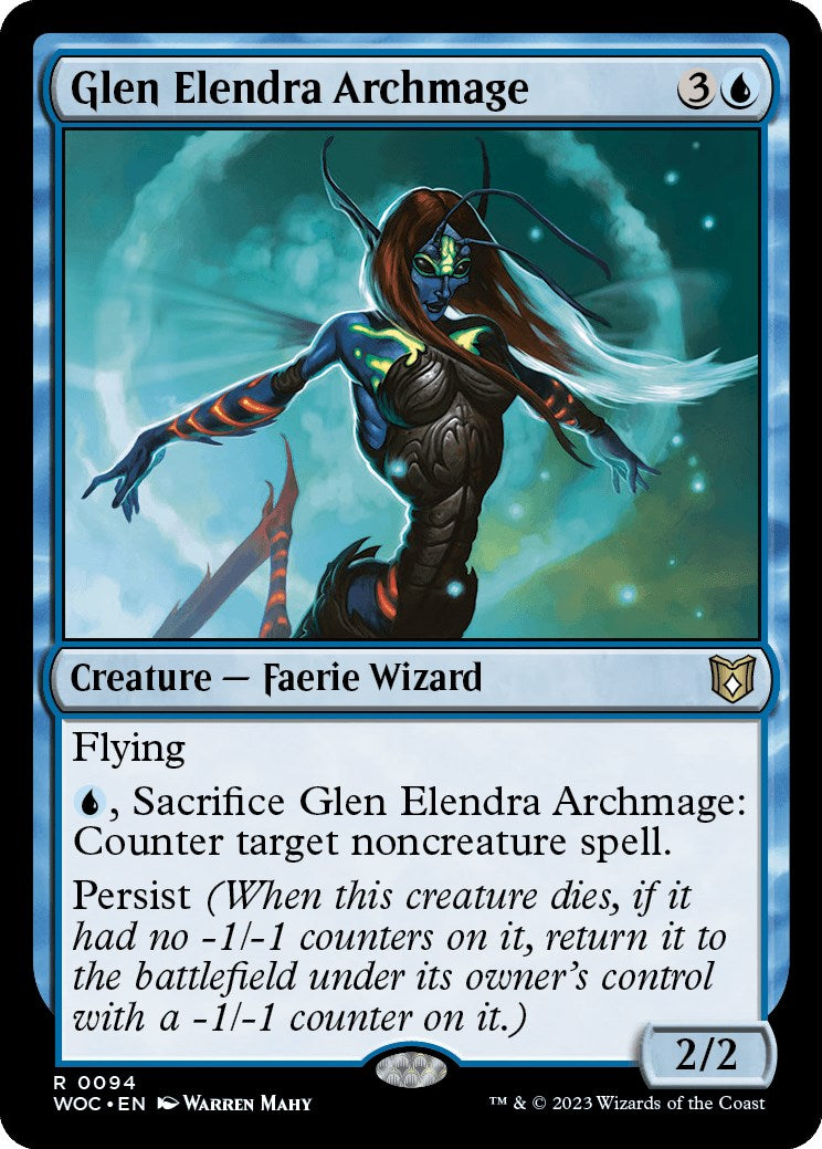 Glen Elendra Archmage [Wilds of Eldraine Commander] | Lots Moore NSW