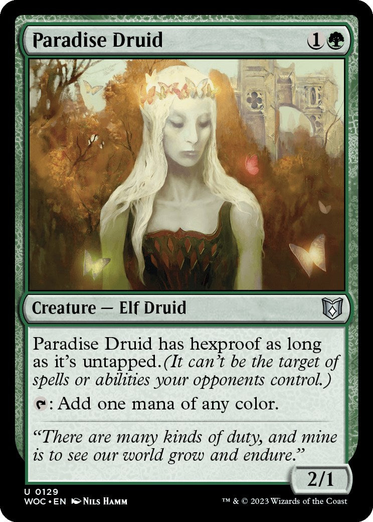 Paradise Druid [Wilds of Eldraine Commander] | Lots Moore NSW