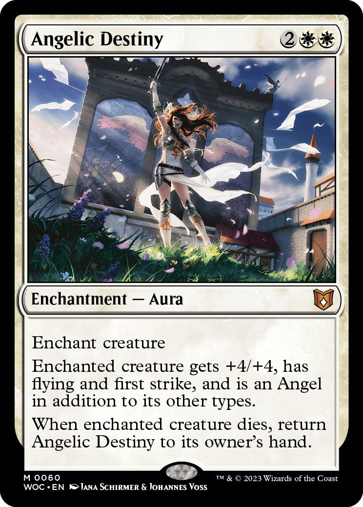 Angelic Destiny [Wilds of Eldraine Commander] | Lots Moore NSW
