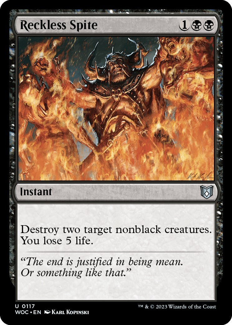 Reckless Spite [Wilds of Eldraine Commander] | Lots Moore NSW