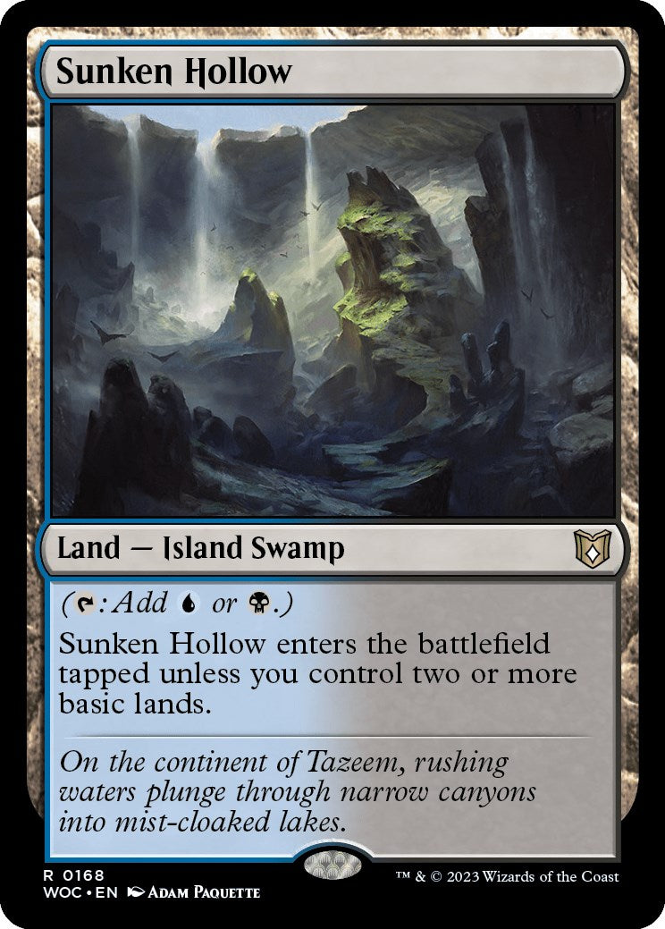 Sunken Hollow [Wilds of Eldraine Commander] | Lots Moore NSW