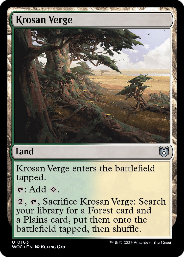 Krosan Verge [Wilds of Eldraine Commander] | Lots Moore NSW