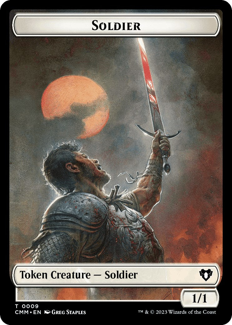 Soldier // Rat Double-Sided Token [Commander Masters Tokens] | Lots Moore NSW