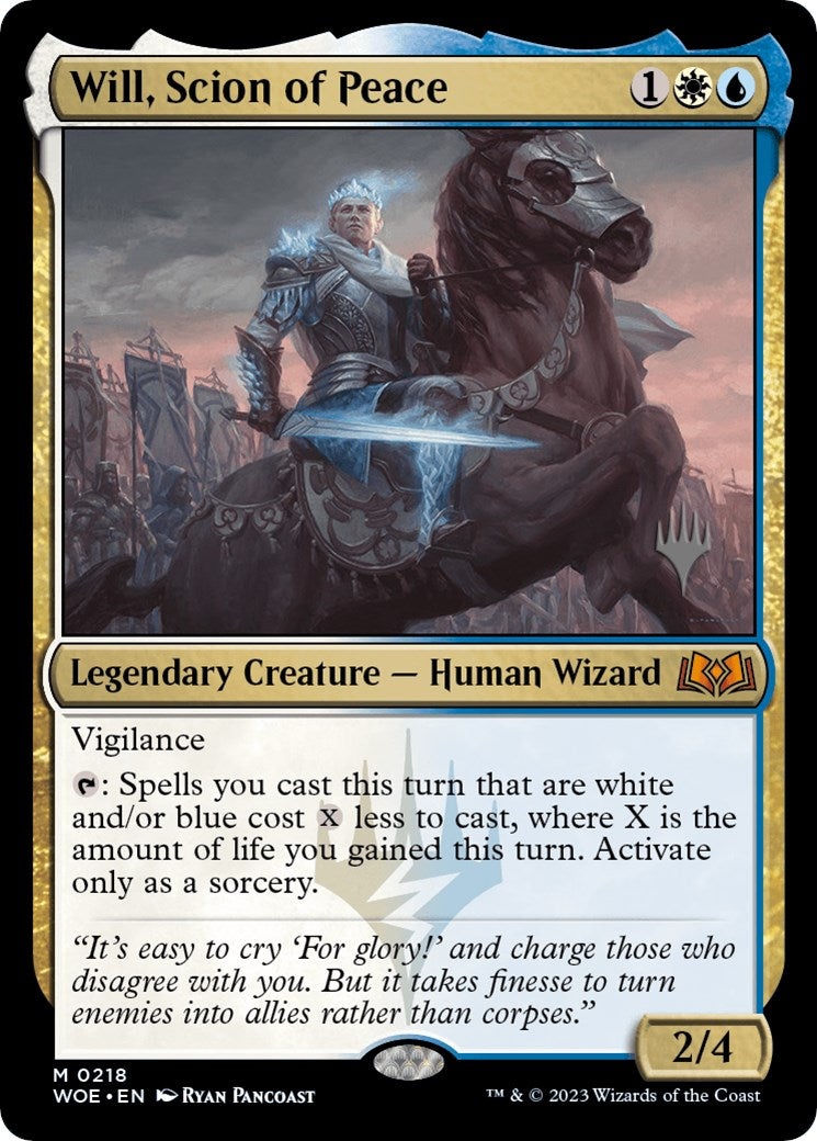 Will, Scion of Peace (Promo Pack) [Wilds of Eldraine Promos] | Lots Moore NSW