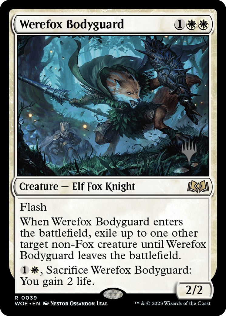 Werefox Bodyguard (Promo Pack) [Wilds of Eldraine Promos] | Lots Moore NSW