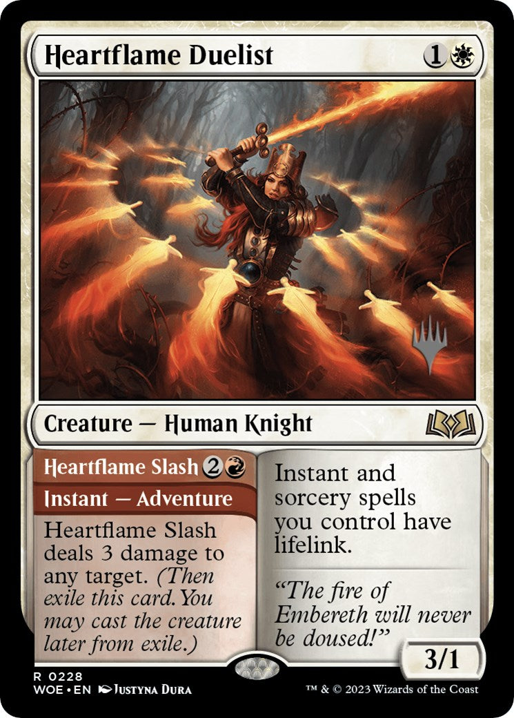 Heartflame Duelist // Heatflame Duelist (Promo Pack) [Wilds of Eldraine Promos] | Lots Moore NSW