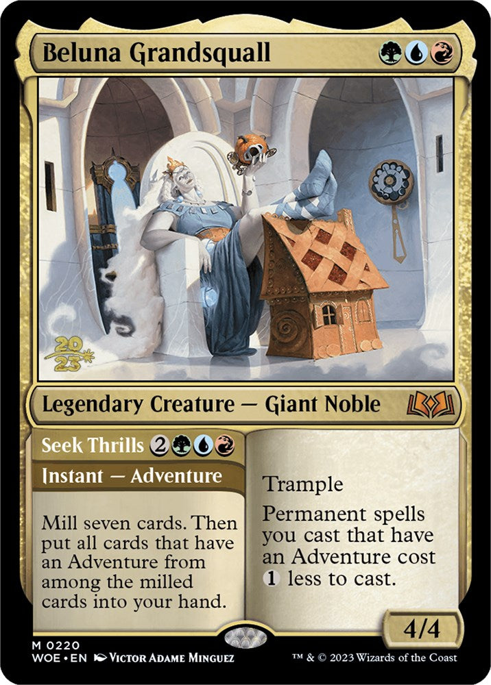 Beluna Grandsquall // Seek Thrills(Promo Pack) [Wilds of Eldraine Promos] | Lots Moore NSW