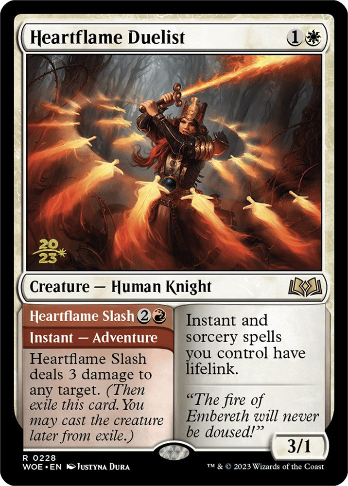 Heartflame Duelist // Heatflame Duelist (Promo Pack) [Wilds of Eldraine Promos] | Lots Moore NSW