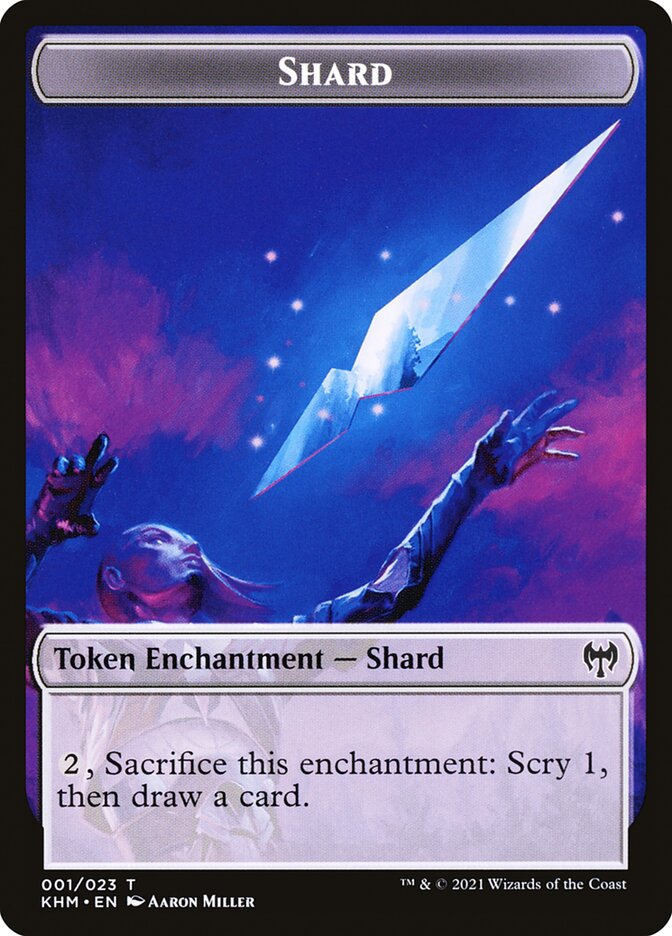 Human Warrior // Shard Double-Sided Token [Kaldheim Tokens] | Lots Moore NSW