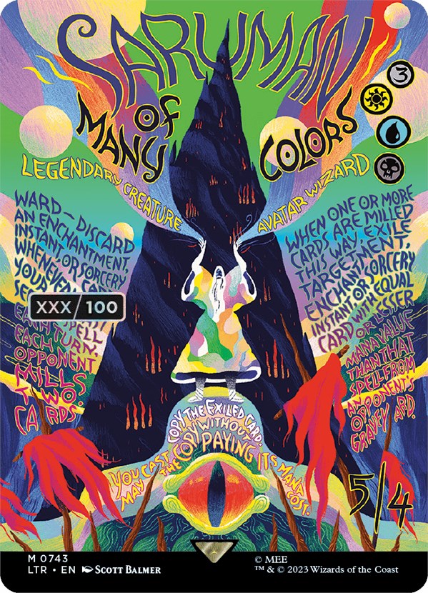 Saruman of Many Colors (Borderless Poster) (Serialized) [The Lord of the Rings: Tales of Middle-Earth] | Lots Moore NSW