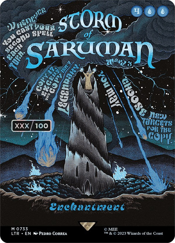 Storm of Saruman (Borderless Poster) (Serialized) [The Lord of the Rings: Tales of Middle-Earth] | Lots Moore NSW