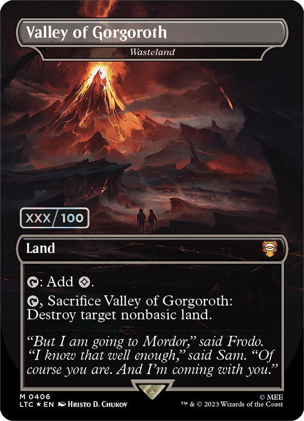 Valley of Gorgoroth - Wasteland (Serialized) [The Lord of the Rings: Tales of Middle-Earth Commander] | Lots Moore NSW