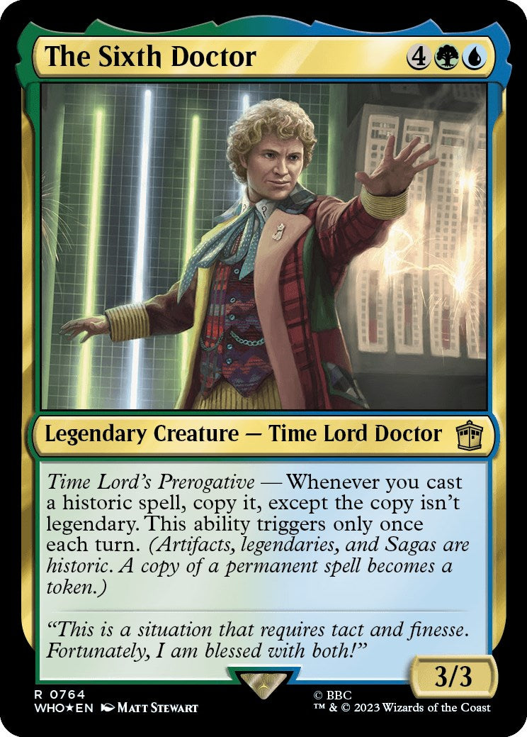 The Sixth Doctor (Surge Foil) [Doctor Who] | Lots Moore NSW