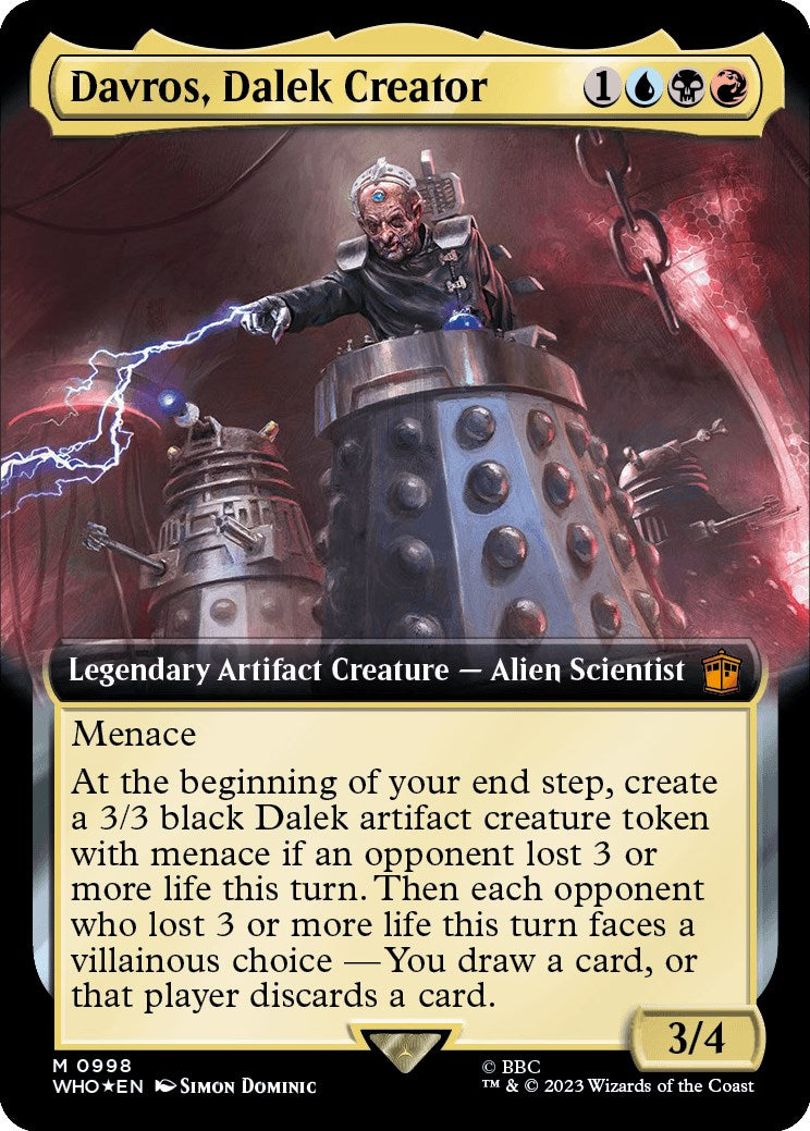 Davros, Dalek Creator (Extended Art) (Surge Foil) [Doctor Who] | Lots Moore NSW