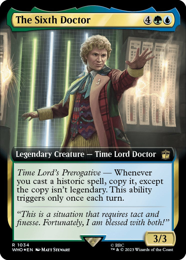 The Sixth Doctor (Extended Art) (Surge Foil) [Doctor Who] | Lots Moore NSW