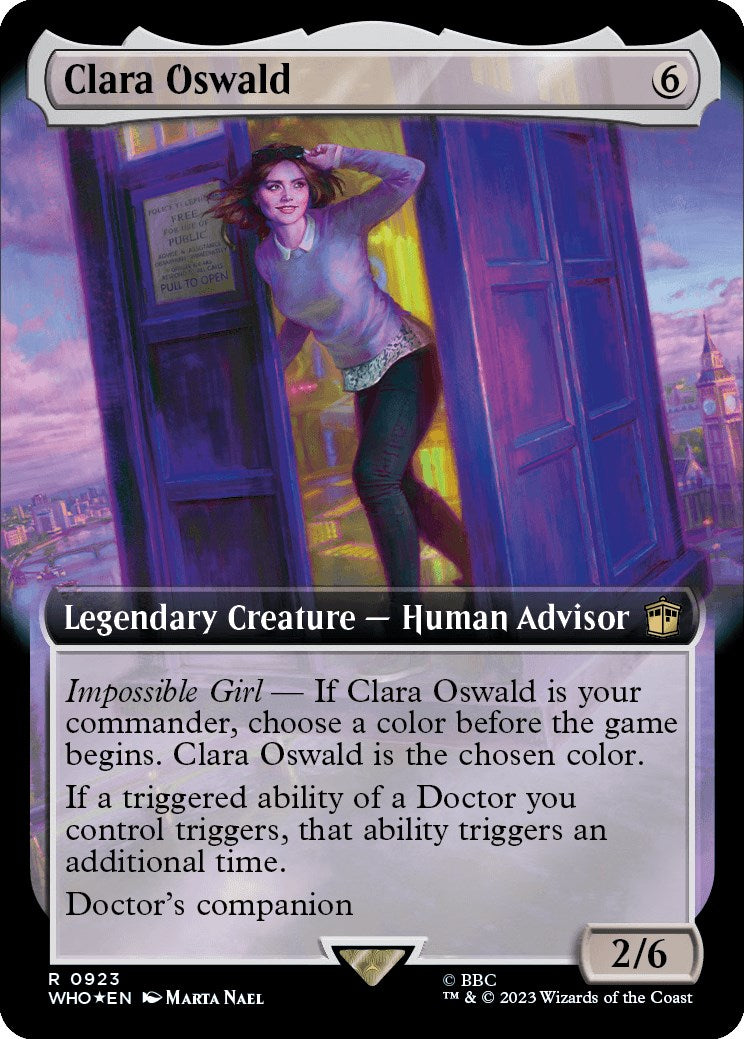 Clara Oswald (Extended Art) (Surge Foil) [Doctor Who] | Lots Moore NSW