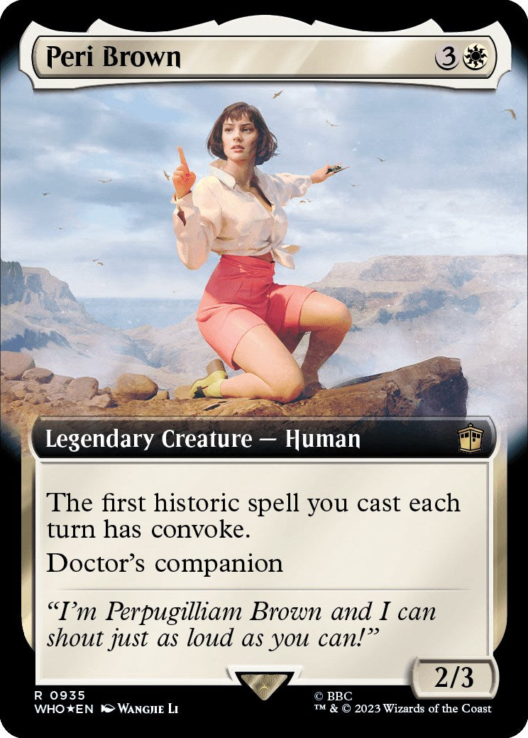 Peri Brown (Extended Art) (Surge Foil) [Doctor Who] | Lots Moore NSW