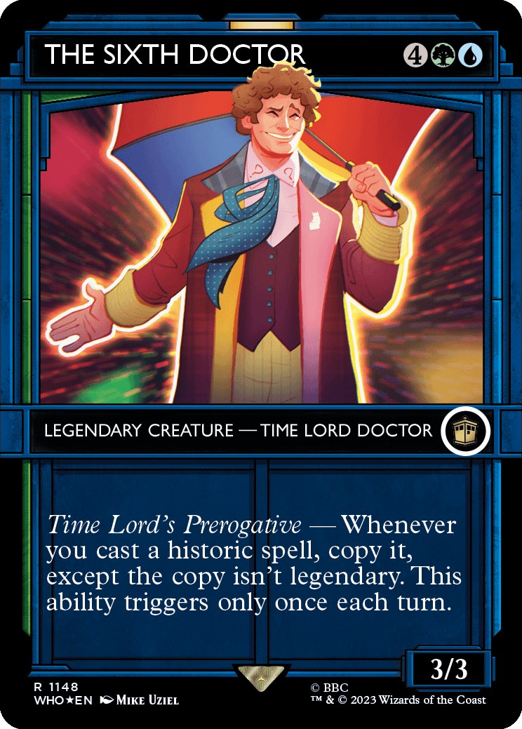The Sixth Doctor (Showcase) (Surge Foil) [Doctor Who] | Lots Moore NSW
