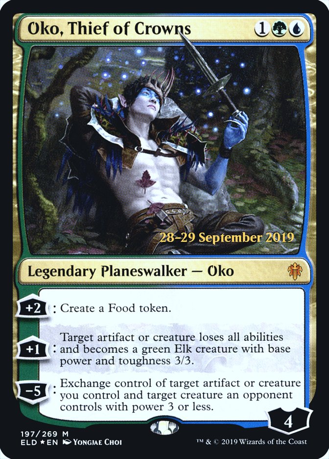 Oko, Thief of Crowns [Throne of Eldraine Prerelease Promos] | Lots Moore NSW