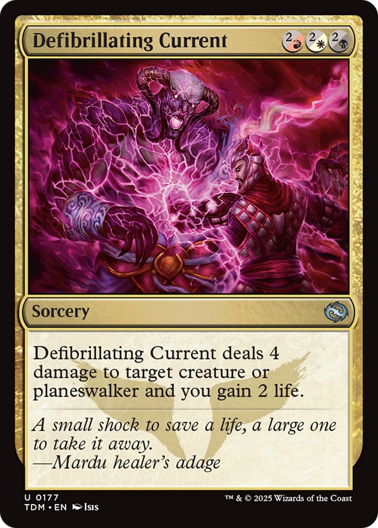 Defibrillating Current [Tarkir: Dragonstorm] | Lots Moore NSW