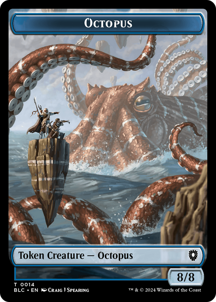 Octopus // Rabbit Double-Sided Token [Bloomburrow Commander Tokens] | Lots Moore NSW