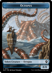 Octopus // Rabbit Double-Sided Token [Bloomburrow Commander Tokens] | Lots Moore NSW