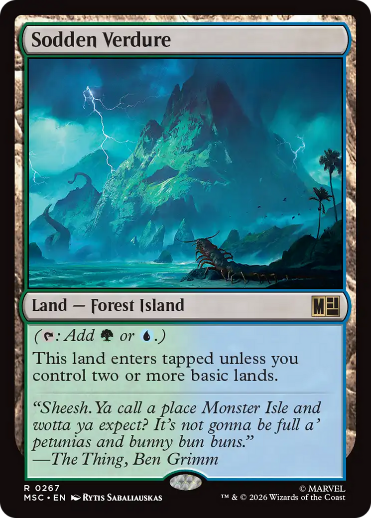 Sodden Verdure (Surge Foil) [Marvel Super Heroes Commander] | Lots Moore NSW
